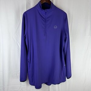Veil Spark Shirt Womens Large Purple Performance Athletic 1/4 Zip Pullover Gym